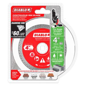 Diablo 105mm Diamond Continuous Rim Masonry Cut Off Disc
