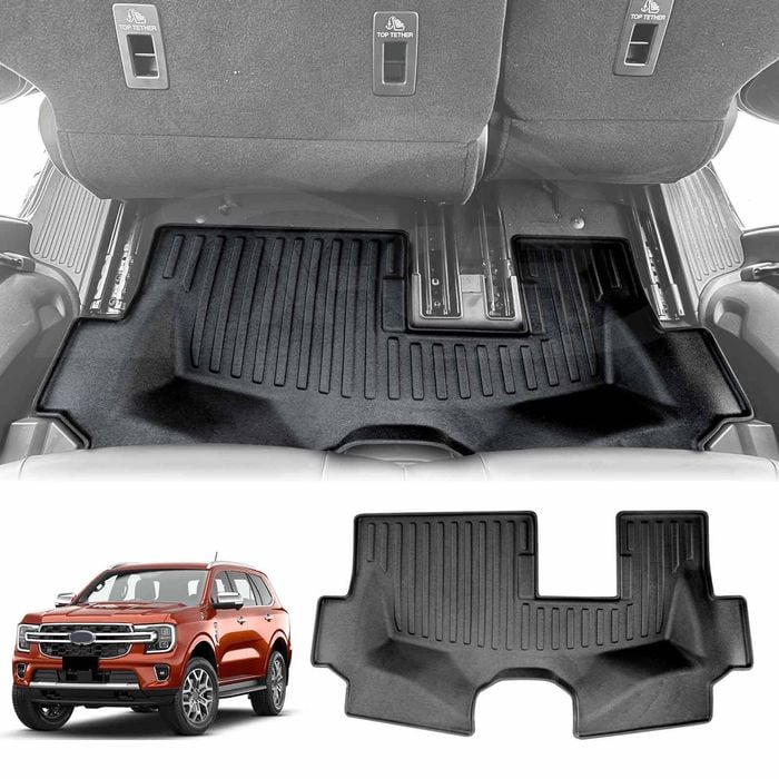 3D Heavy Duty All Weather Car Mat Floor Liner Third Row Seat for Ford Everest 2022-Onwards
