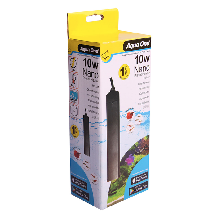 Aqua One Nano Plastic Pre-Set Heater 10W (15044)