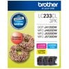 Brother GENUINE Original Brother 3 Colours Value Pack Ink Cartridge Toner LC233CL3PK
