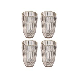 4PK Amara 300ml Highball Glass Tumbler Drink Cup - Coral