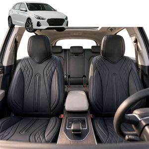 Australian Goose Front Seat Covers for Hyundai i30 2017 - Current (PD Hatch/Fastback) - PU Leather, Black (2pc)