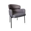 Bribrion X1 Dining Chair With Armrest Armchair Living Room Linen Grey