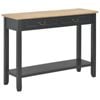vidaXL Wood Console Table Black Wooden Home Hallway Accent End Couch Table