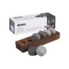Bartender Whisky Disc Set 6 with Wood Base