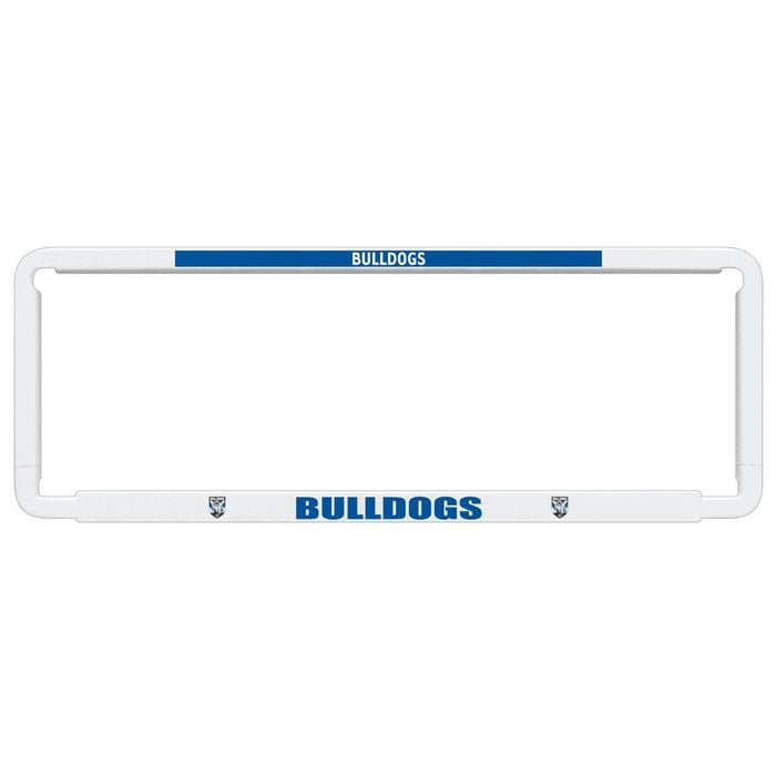 1x OFFICIAL NRL Canterbury Bulldogs Car Number Plate Frame Cover Surround x1