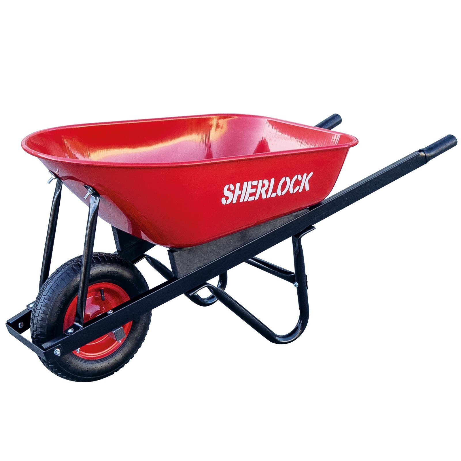 Sherlock 100L Home Use Steel Tray Wheelbarrow Bunnings Australia