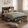 Artiss Bed Frame King Size with 4 Drawers