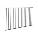 RapidFence 2200 x 1200mm Dark Grey Steel Flat Top Perimeter Fence