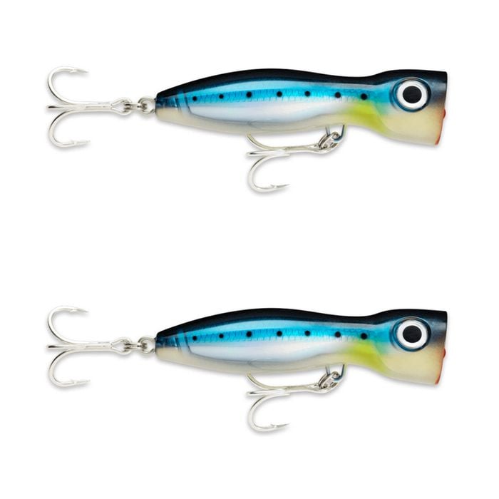 2x Rapala 13cm X Rap Magnum Xplode Topwater Heavy Duty Fish Lures -Blue Sardine