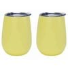 2PK Annabel Trends 295ml Stainless Steel Wine Tumbler - Gelato Lemon