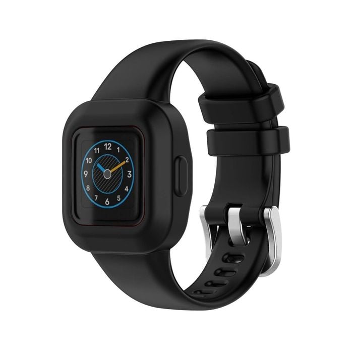 Light Black Silicone Water-Resistant Wristband Strap for Garmin Fit JR.3/Vivo Fit JR.3 for Kid