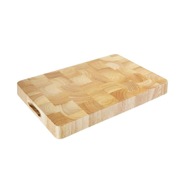 Vogue Chopping Board Rectangular Wooden Medium 455x305x45mm Food Grade Commercial Kitchen Prep