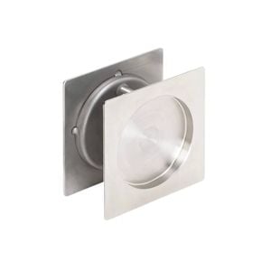 Zanda 65x65mm Stainless Steel Square Cavity Sliding Passage Set 