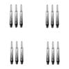 12pc Target Pro Vision Shaft/dart/throw Stem Replacement Accessory Medium Blk