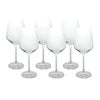 LVD 6pc Curve 22.5cm/518ml Stemmed White Wine Glass Set - Clear