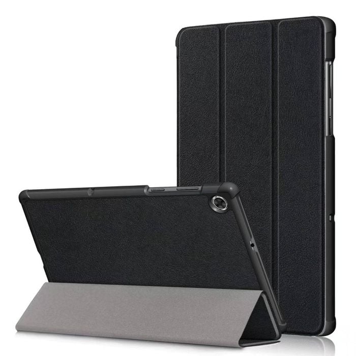 Magnetic Flip Leather Stand Cover Case - For Lenovo Tab (TB328FU / TB328XU) - Black