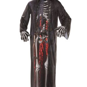 Photo Real Grim Reaper Robe Mens Halloween Costume - One Size