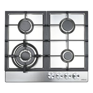 Mistral 60cm Stainless Steel 4 Burner Gas Cooktop