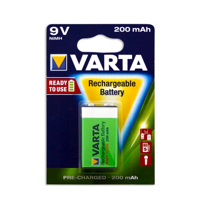 Varta NiMH Rechargeable 9V Battery - 1 Pack