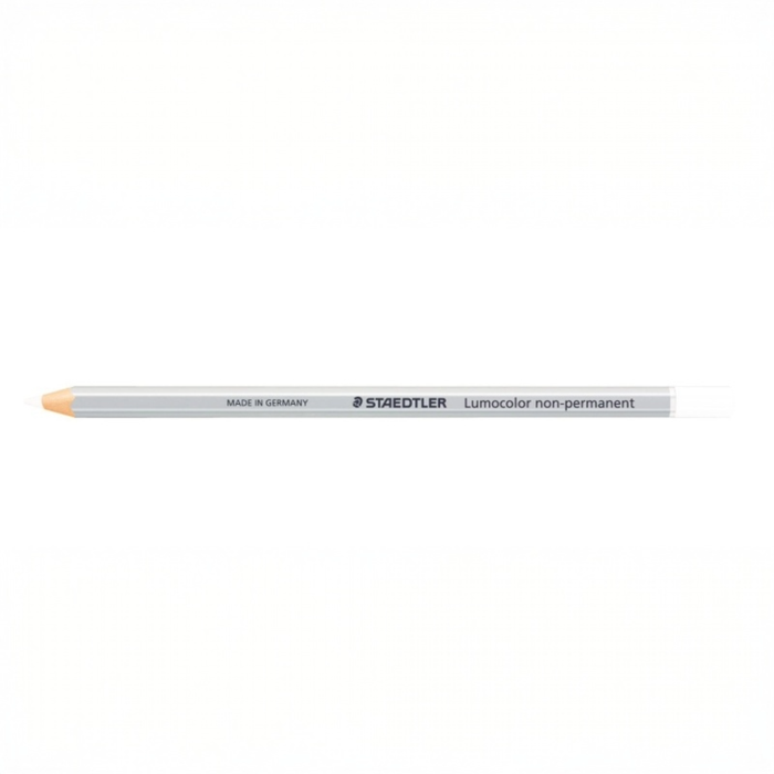 Staedtler White Lumocolour Non-Permanent Omnichrom Pencil - 12 Pack