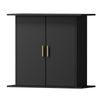 Oikiture Fish Tank Stand Aquarium Cabinet Buffet Sideboard Storage Cabinet Black