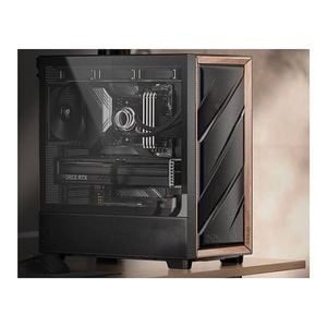 Antec Flux Atx Black Premium Walnut Trim Case [flux-bk]