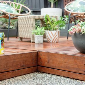 Decking - Decking oil - Pot plants - Outdoor furniture - Backyard - Make It Yours Season 1 - Medium - Cabot's