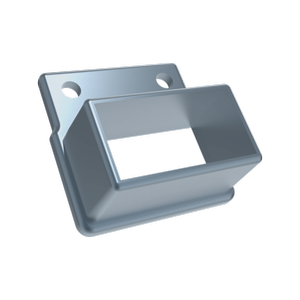 ProtectorAl 50 x 25mm Deep Ocean Aluminium Balustrade Panel Wall Brackets - 2 Pack