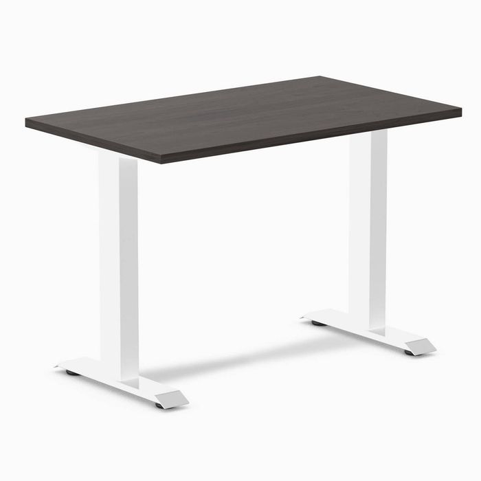 Desky Fixed Height Mini Office Desk White Frame 100cm