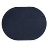 4pc Ladelle Hugo Oval Navy Vinyl Kitchenware Placemat/Table Mat 33x44cm