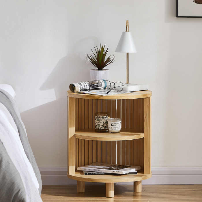 Henley Round Wooden Bedside Table Bunnings Australia