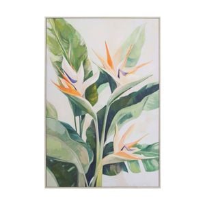 Lvd Hand-finished Wood Framed Canvas Birds Of Paradise Print Home Decor 80x120cm