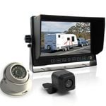 Elinz 7" Monitor HD 12V/24V Reversing CCD 2x TWO Camera 4PIN System 3AV Caravan Kit