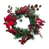 Un-Real 55cm Artificial Christmas Poinsettia Wreath
