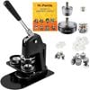 VEVOR 58mm+25mm Button Maker Machine Black Badge Punch Press Kit with 500pcs Parts