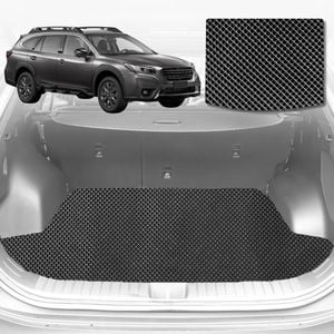 6D Diamond Car Boot Mat for Subaru Outback 2021-2025-Cargo Mat-Black-Outback GT
