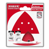 Diablo 93mm 80 Grit Abrasive All Surface Detail Sander Sheets - 10 Pack