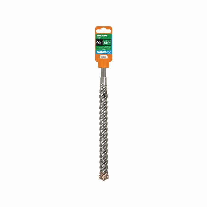Sutton Tools 22 x 260mm 4 Cut SDS Plus Masonry Drill Bit