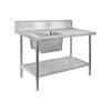 SSB6-1500L/A Single Left Sink Bench with Pot Undershelf