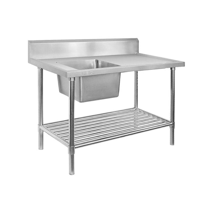 SSB6-1500L/A Single Left Sink Bench with Pot Undershelf