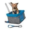 Kurgo Heather Booster Dog Car Seat, Charcoal/Blue