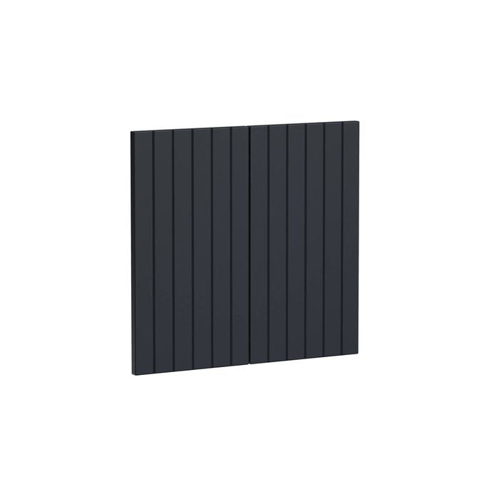 Kaboodle 600mm Poppy Seed V-Groove Med Rangehood Doors - 2 Pack