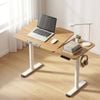 Homfurn Electric Standing Desk – Height Adjustable Sit Stand Desk With Tilting Top, 50kg Capacity, Oak