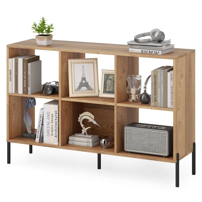 Costway 6 Cube Display Cabinet-natural