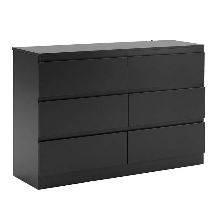 Artiss 6 Chest Of Drawers Storage Cabinet Black