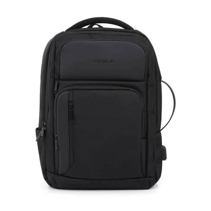 Tesla Orion Backpack With External Usb Charging Port Black 43x30x16cm