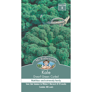 Mr Fothergill's Dwarf Green Curled Kale Vegetable Seeds