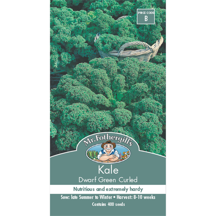 Mr Fothergill's Dwarf Green Curled Kale Vegetable Seeds