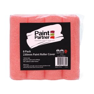 Paint Partner 230mm Paint Roller Cover - 8 Pack